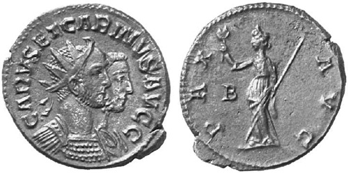 carus and carinus roman coin antoninianus